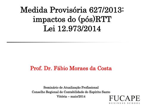 Ppt Medida Provis Ria Impactos Do P S Rtt Lei