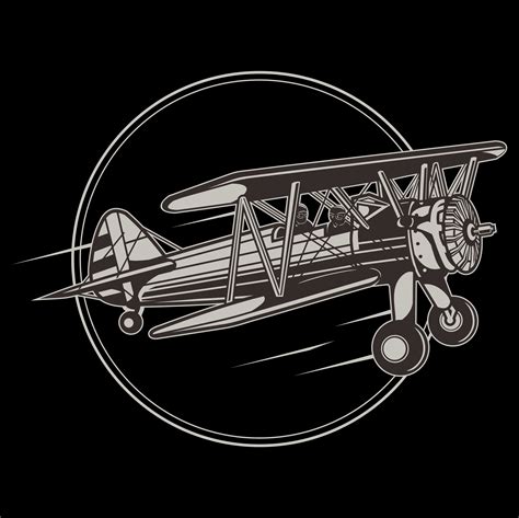 Vintage Airplane SVG