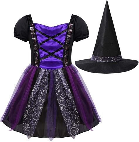 Chictry Hexen Kost M M Dchen Halloween Kost M Set Kinder Hexenkleid Mit