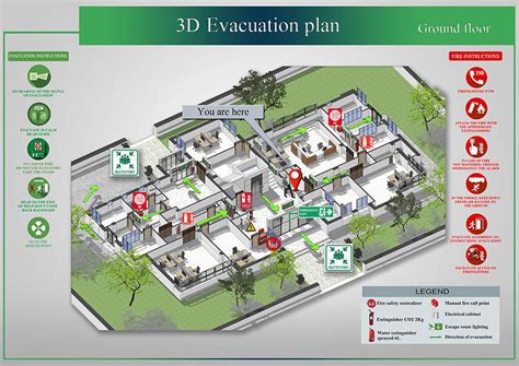 D Evacuation Plan Administration D Model Cgtrader