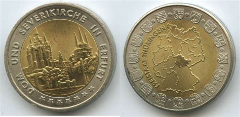 Deutschland Bundesrepublik Freistaat Th Ringen Medaille Nd G