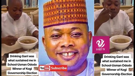 Kogi Governor Elect Usman Ododo Drinks Garri To Celebrate His Election