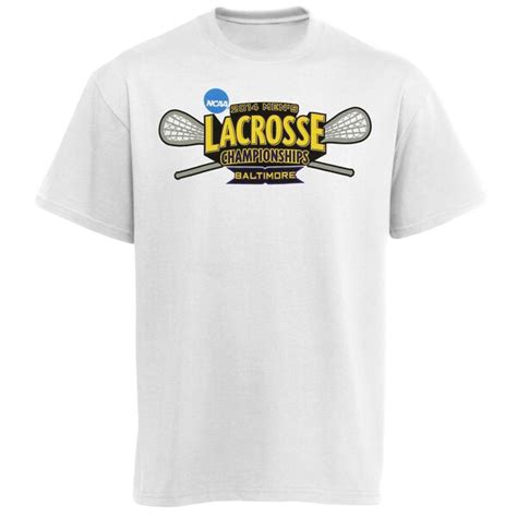 Mens White 2014 Ncaa Mens Lacrosse Championship T Shirt Maryland