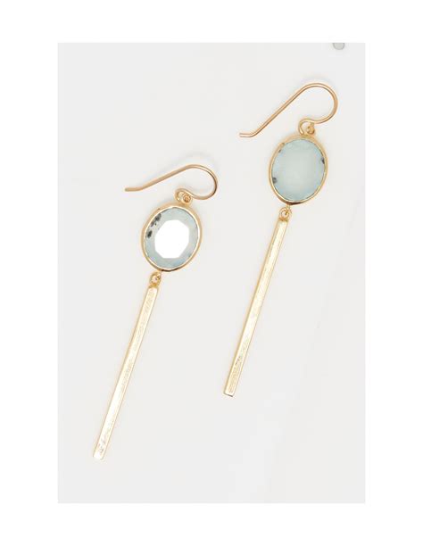 Boucles D Oreilles Salma Aqua Chalcedony