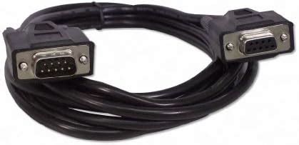 Amazon YCS Basics Black DB9 9 Pin Serial RS232 Male Female