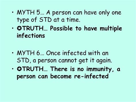 Sexually Transmitted Diseases Facts And Myths Ppt Download