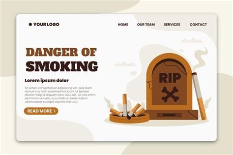 Free Vector Illustrated Danger Of Smoking Infographic Infographic