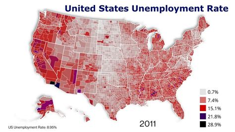 USA Unemployment Rate By County 2000 2021 YouTube