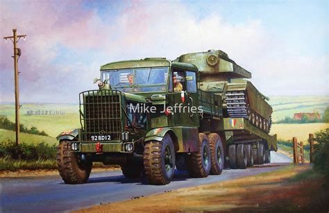 "REME Scammell Explorer tank transporter" by Mike Jeffries | Redbubble