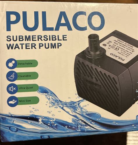 PULACO 50GPH 3Watt Mini Submersible Water Pump For Aquarium Fish Tank