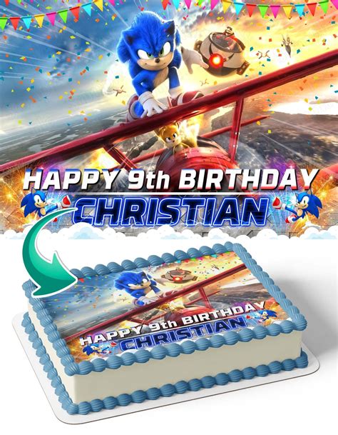 Buy Cakecery Sonic The Hedgehog Ii Mg Edible Cake Image Topper