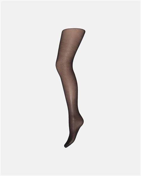 Decoy Str Mpebuker Tights Silk Look Den Black