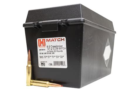 Shop Hornady Creedmoor Gr Eld Match Rounds In Ammo Can For