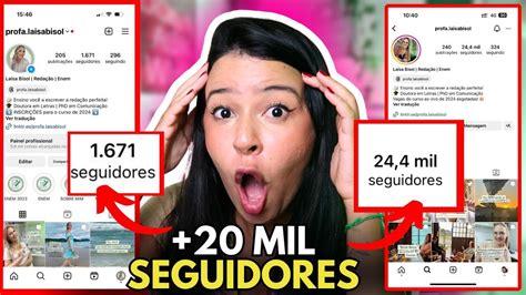 🚨seguidores Reais Como Ela Ganhou 20 Mil Seguidores No Instagram