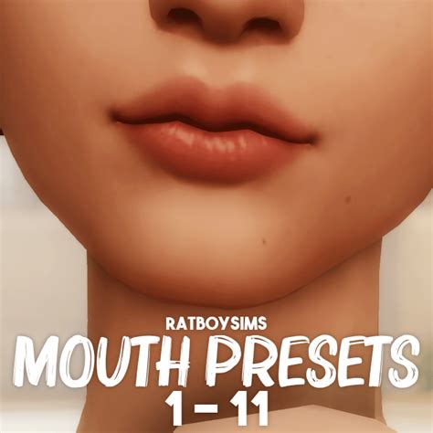 Sims Maxis Match Lip Presets Image To U