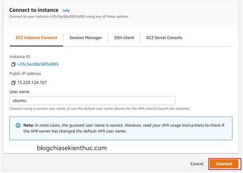 Kết nối SSH với máy chủ ảo EC2 Instance Linux trên Amazon AWS