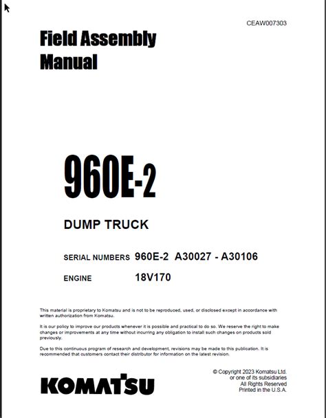 960e 2 Field Assembly Manual Autopdf