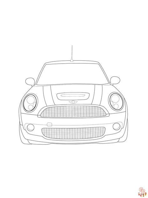 Beste Mini Cooper Kleurplaten Voor Kinderen Mini Cooper Kleurplaat