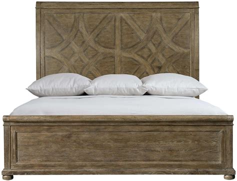 Bernhardt Furniture Rustic Patina Panel Bedroom Set In Peppercorn King