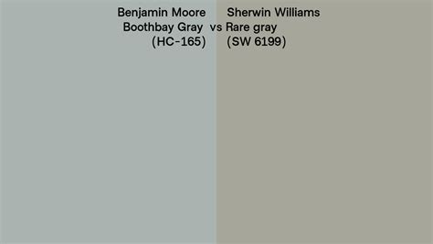 Benjamin Moore Boothbay Gray Hc 165 Vs Sherwin Williams Rare Gray Sw