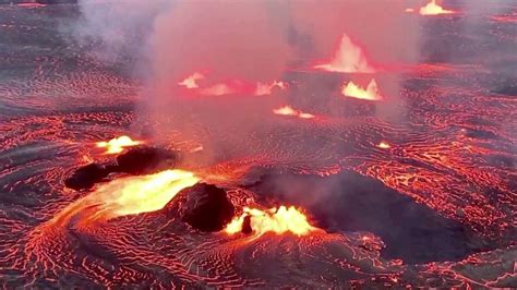 Hawaii Vulkan Kilauea Erneut Ausgebrochen Dynamische Eruption