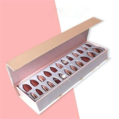 Paperboard Magnetic Cosmetic Nail Packaging Boxes