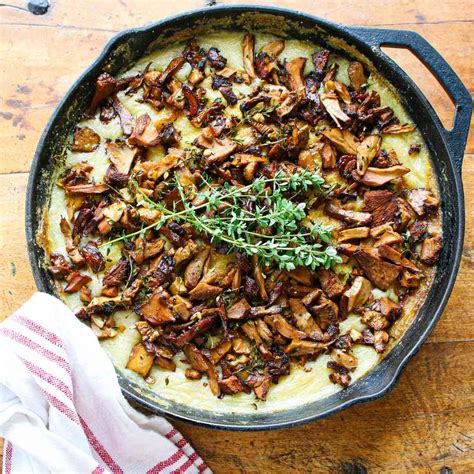 Baked Polenta With Oven Roasted Mushrooms Sharon Palmer The Plant