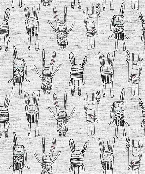 Pre Order Scrib Bunnies Blended Thread Fabrics