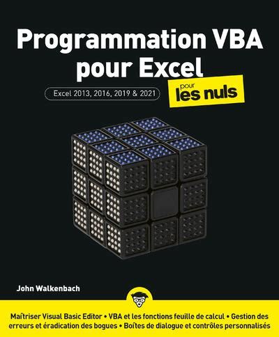 Programmation Vba Pour Excel Pour Les Nuls John Walkenbach