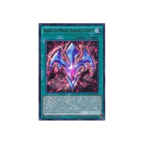 Yu Gi Oh Card Mp14 En036 Rank Up Magic Barians Force Ultra Rare Chaos Cards