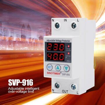 Sinotimer Svp A V V Manual Adjustable Voltage Relay Din