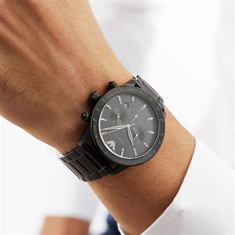 Emporio Armani Black Gents Watch AR11242 | Goldsmiths