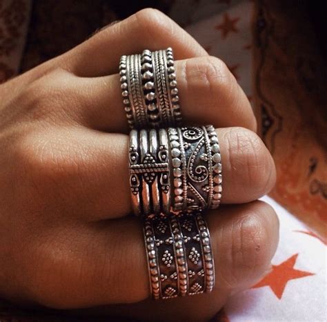 Hardcore Stacking In 2024 Hand Chain Jewelry Fancy Jewelry Boho Jewels