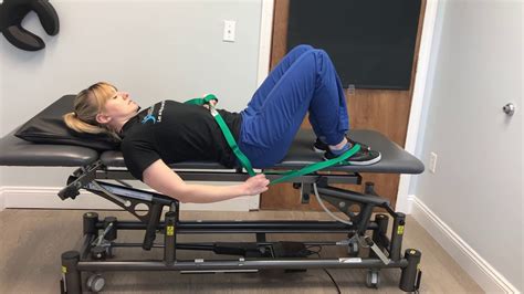 Supine Quad Hip Flexor Stretch With Green Strap Youtube