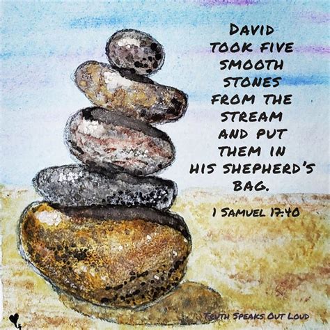 Dianne Stone On Instagram David Gathered 5 Smooth Stones In