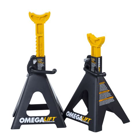 Omega 6 Ton Double Locking Ratchet Style Jack Stands Walmart