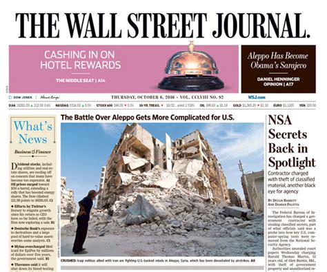 Wall Street Journal Header