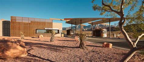 Red Rock Canyon Visitor Center Line And Space Archdaily