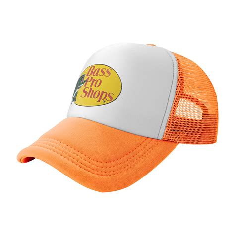 Bass Pro Shop Outdoor Hat Trucker Hats Orange One Size Fits All Snapback Closure Great For