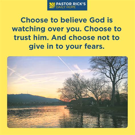 How To Replace Your Fear With Trust Pastor Ricks Daily Hope Fear