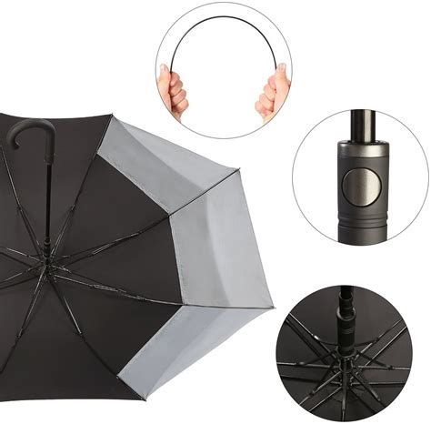 Promover Telescoping Canopy Golf Umbrella 55 Inch Extra Large Automatic