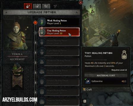 How To Upgrade Your Healing Potion In Diablo Arzyelbuilds