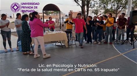 Entrega De Reconocimientos Feria De La Salud Mental En Cbtis No 65