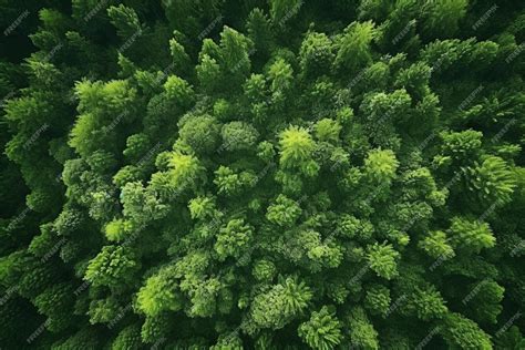 Premium Photo | Dense green forest Drone top view aerial view