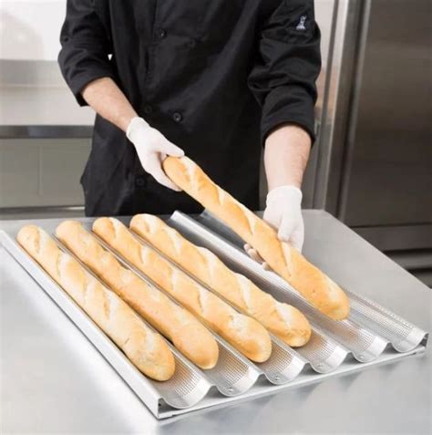 18" x 26" 6-Slot Aluminum Baguette Pan in Baguette Pan from Simplex ...