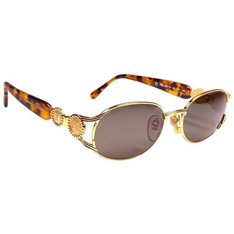 New Vintage Fendi FS262 II Tortoise And Gold 1990 Sunglasses Made In