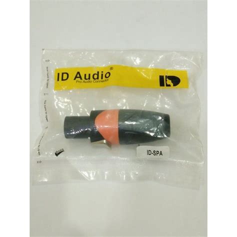 Jual Jack Jek Jeck Jec Speakon Spikon Spekon Male Id Audio Id Spa Hitam