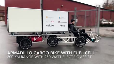 Velove Armadillo Electric Assist Cargo Bike With Fuel Cell 300 Km Range