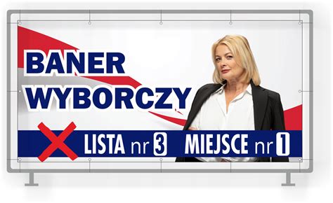 BANER WYBORCZY 2x1m WYBORY 2024 BANER Cena Opinie Banery