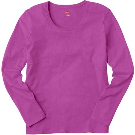 Womens Essential Long Sleeve Scoopneck T Shirt